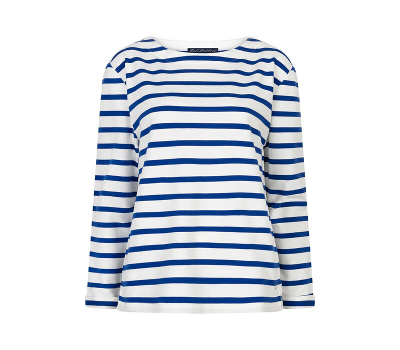 Red Button Terry Stripe without Logo Cobalt