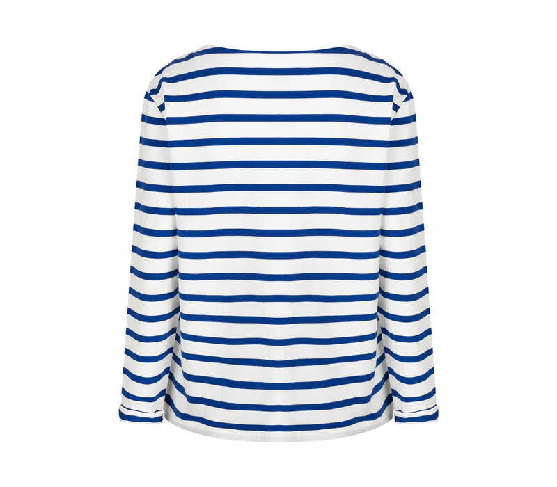 Red Button Terry Stripe without Logo Cobalt
