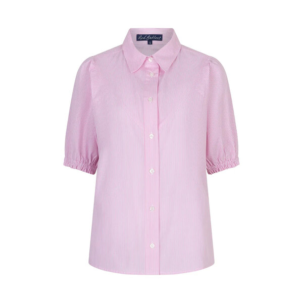 Red Button Victoria Poplin Stripe Short SL 