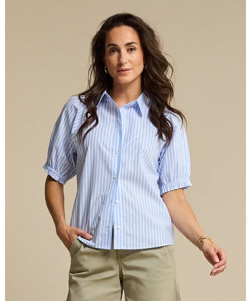 Red Button Red Button Victoria Poplin Stripe Short SL