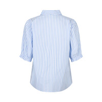 Red Button Victoria Poplin Stripe Short SL Lightblue