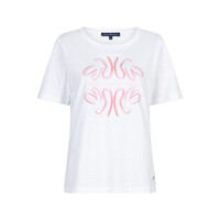 Red Button Tee Temmy Butterfly White Rosewood