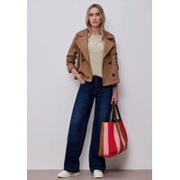 Street One Wording Print Shirt Cobble Stone