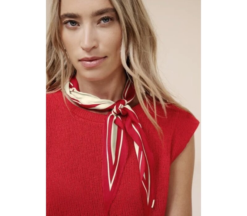 Street One Nicki Satin Diamond Sjaal Salsa Red