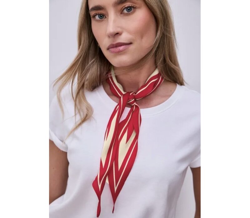 Street One Nicki Satin Diamond Sjaal Salsa Red