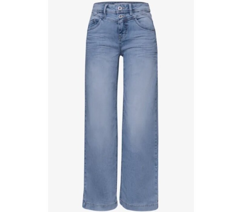 Street One Emee Wide Leg High Waist Light Blue Wash