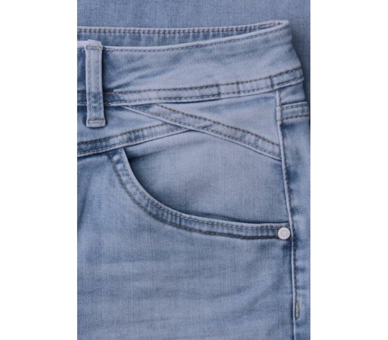 Street One Emee Wide Leg High Waist Light Blue Wash