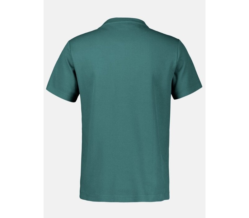 Lerros T-Shirt Fancy Waffle Soft Teal