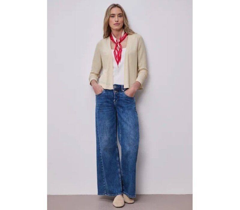 Street One Nette Summer Knit Vest Smoke Beige