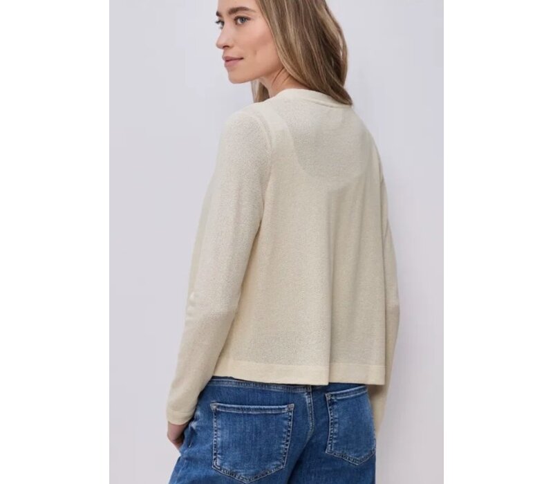 Street One Nette Summer Knit Vest Smoke Beige