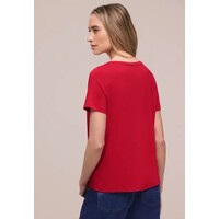 Street One Wording Print Shirt Salsa Red