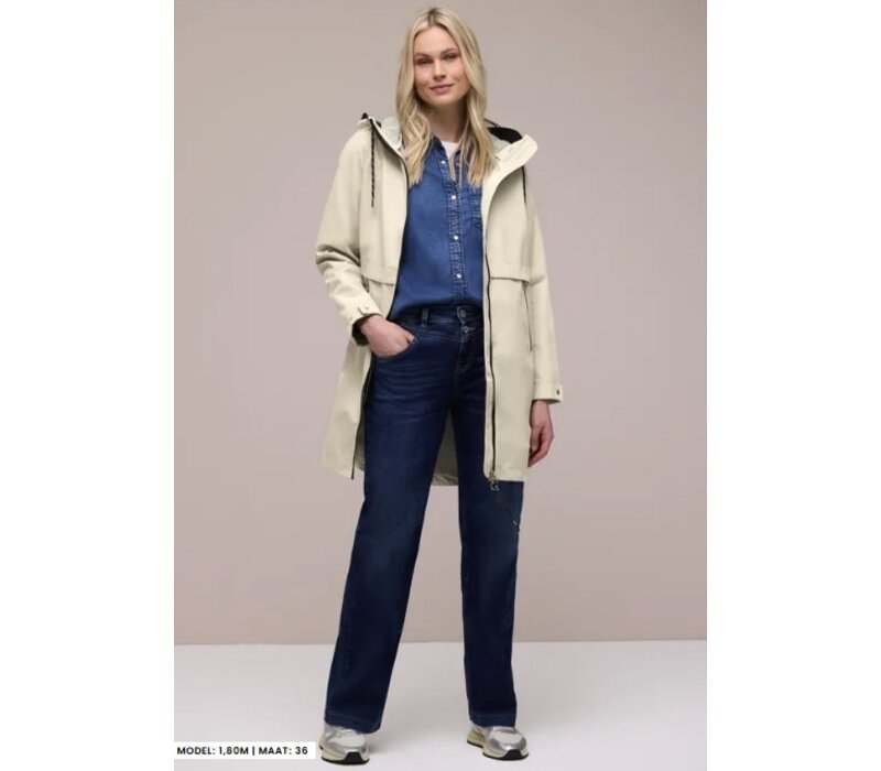 Street One Doubleface Parka Powder Beige