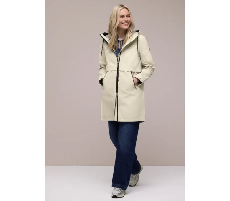 Street One Doubleface Parka Powder Beige