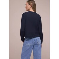 Street One Nette Summer Knit Vest Shadowed Navy