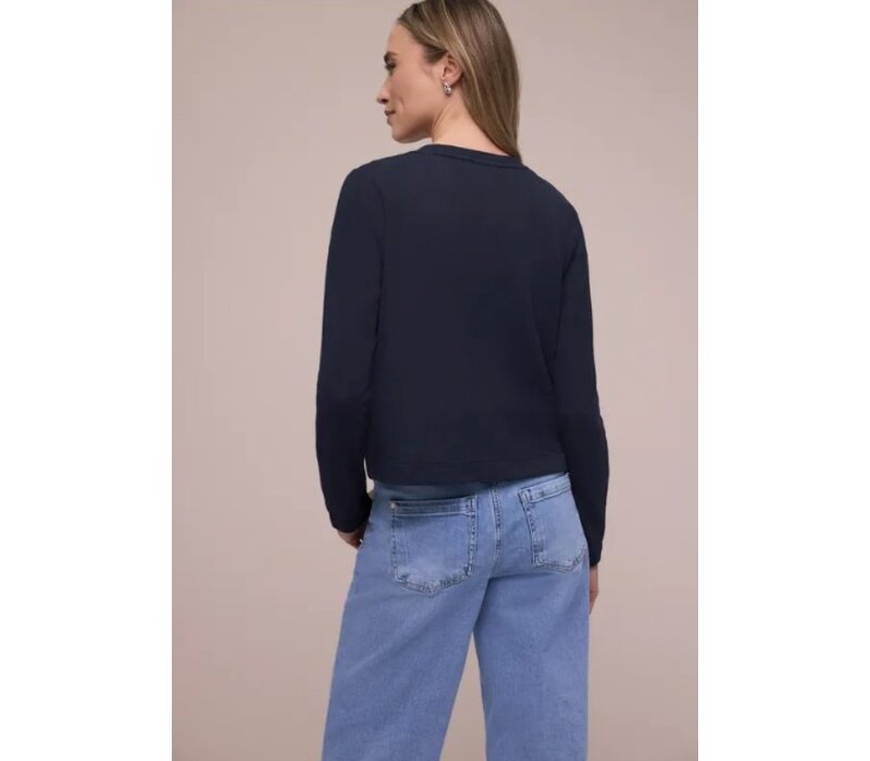 Street One Nette Summer Knit Vest Shadowed Navy