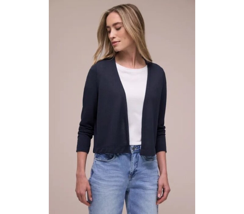 Street One Nette Summer Knit Vest Shadowed Navy