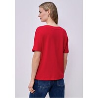 Street One Boothals Rib Shirt Salsa Red