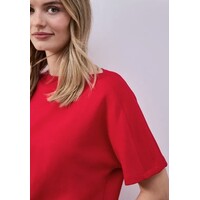 Street One Boothals Rib Shirt Salsa Red