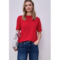 Street One Boothals Rib Shirt Salsa Red
