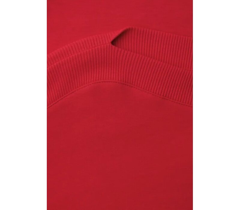 Street One Boothals Rib Shirt Salsa Red