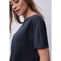 Street One Boothals Rib Shirt Shadowed Navy
