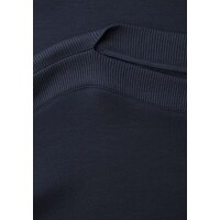 Street One Boothals Rib Shirt Shadowed Navy