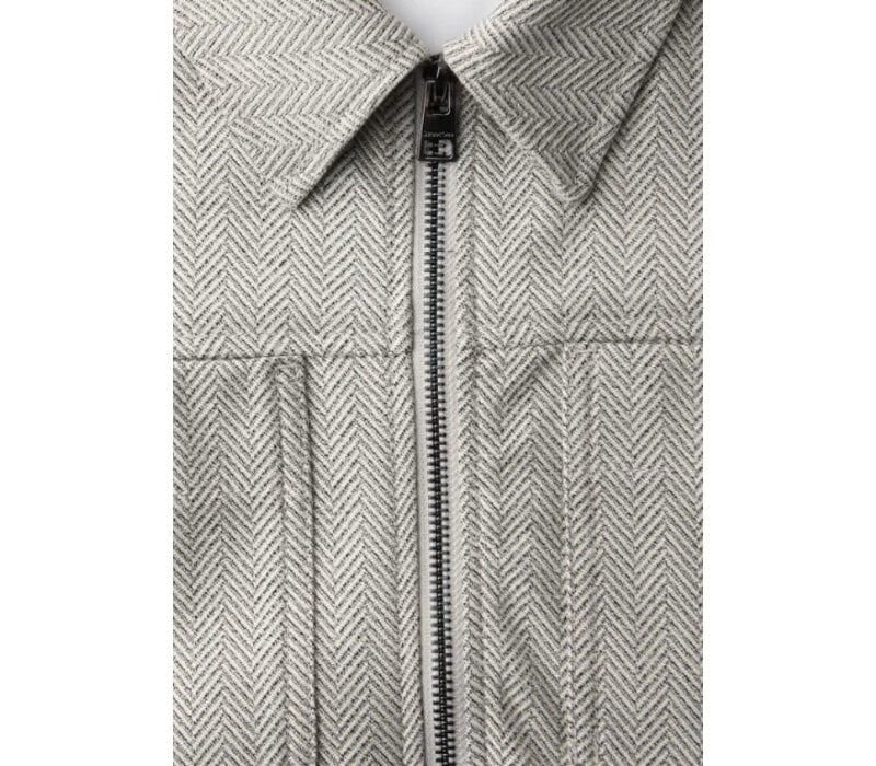 Street One Jacket Polo Fishbone Smoke Beige