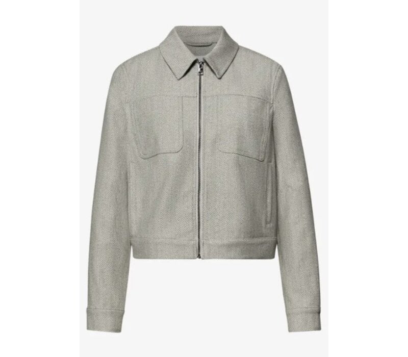 Street One Jacket Polo Fishbone Smoke Beige