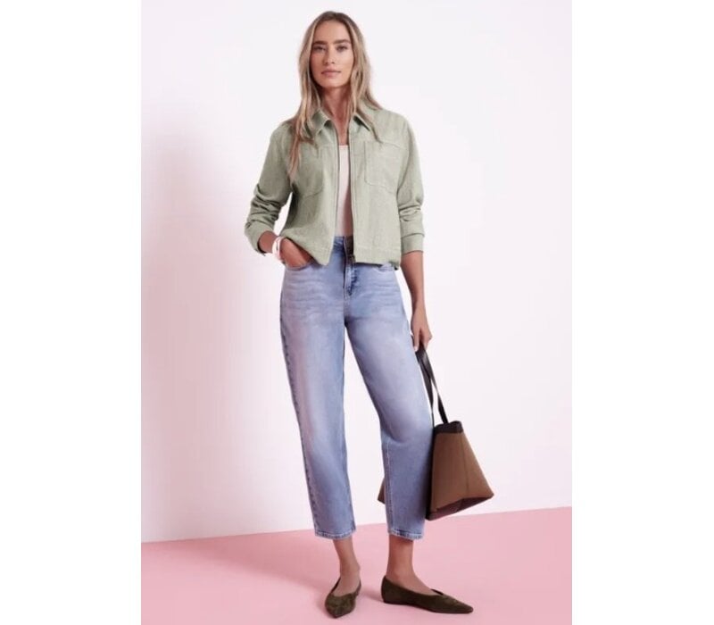 Street One Jacket Polo Fishbone Smoke Beige