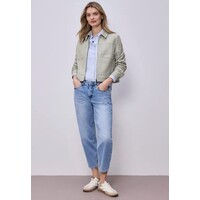 Street One Jacket Fishbone Smoke Beige