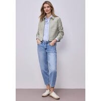 Street One Jacket Polo Fishbone Smoke Beige