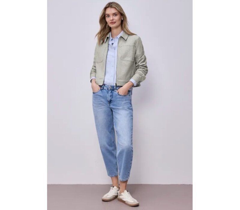 Street One Jacket Fishbone Smoke Beige