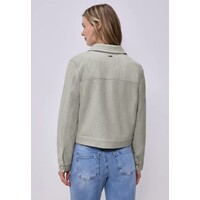 Street One Jacket Fishbone Smoke Beige