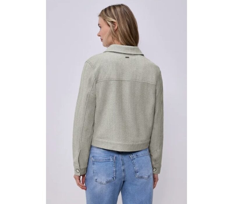 Street One Jacket Polo Fishbone Smoke Beige