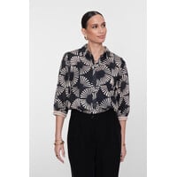 Geisha Blouse Black Ecru