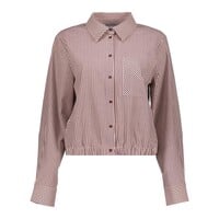 Geisha Blouse Ecru Cherry Red