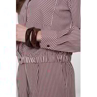 Geisha Blouse Ecru Cherry Red