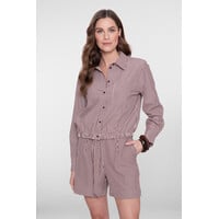 Geisha Blouse Ecru Cherry Red