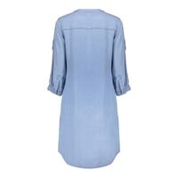 Geisha Dress Lyocell Ropes Bleached Denim