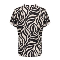 Geisha Blouse Bi-Color black