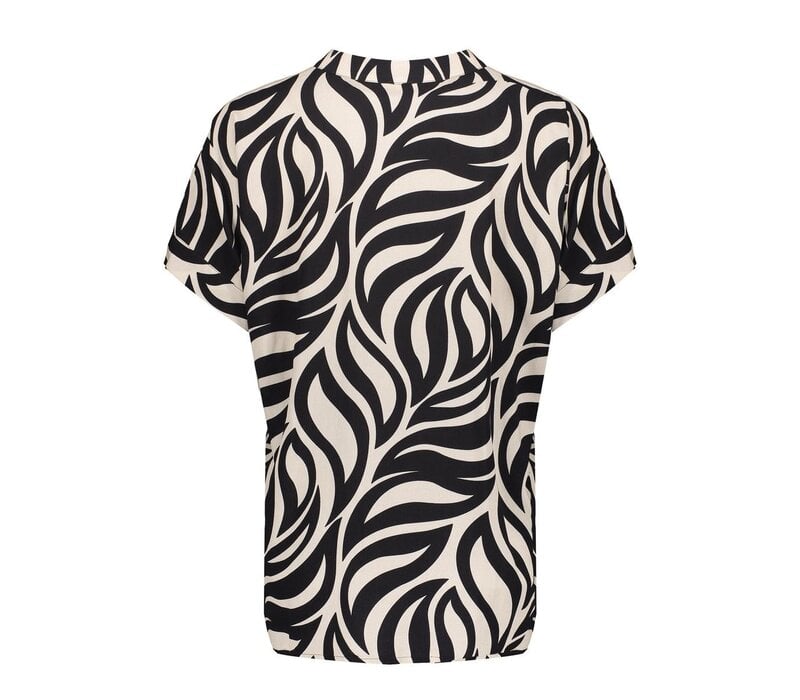 Geisha Blouse Bi-Color black