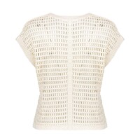 Geisha Vest Crochet Ecru