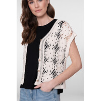 Geisha Vest Crochet Ecru
