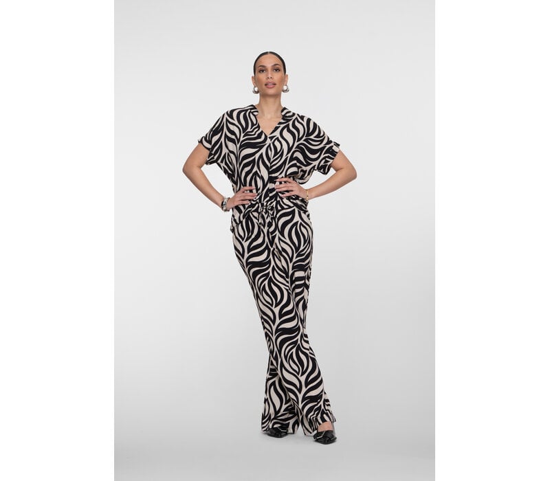 Geisha Pants Bi-Color Black