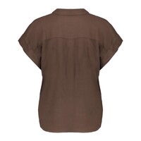 Geisha Blouse Linen Brown