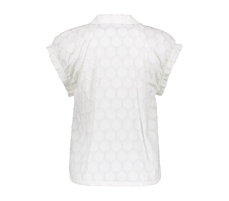 Geisha Blouse Lurex Off White