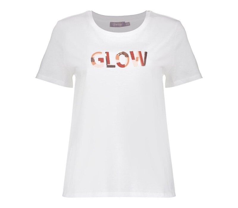 Geisha T-Shirt Glow Off White Light Pink