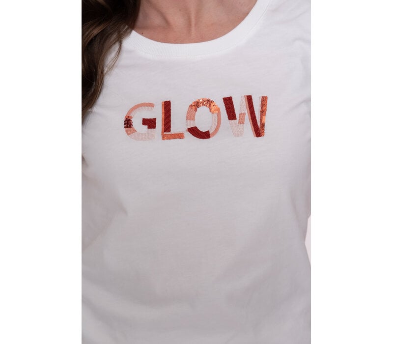 Geisha T-Shirt Glow Off White Light Pink