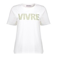 Geisha T-Shirt Vivre Off White Green