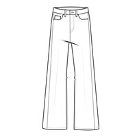 Red Button Claudette Slanted Seam Light Blue